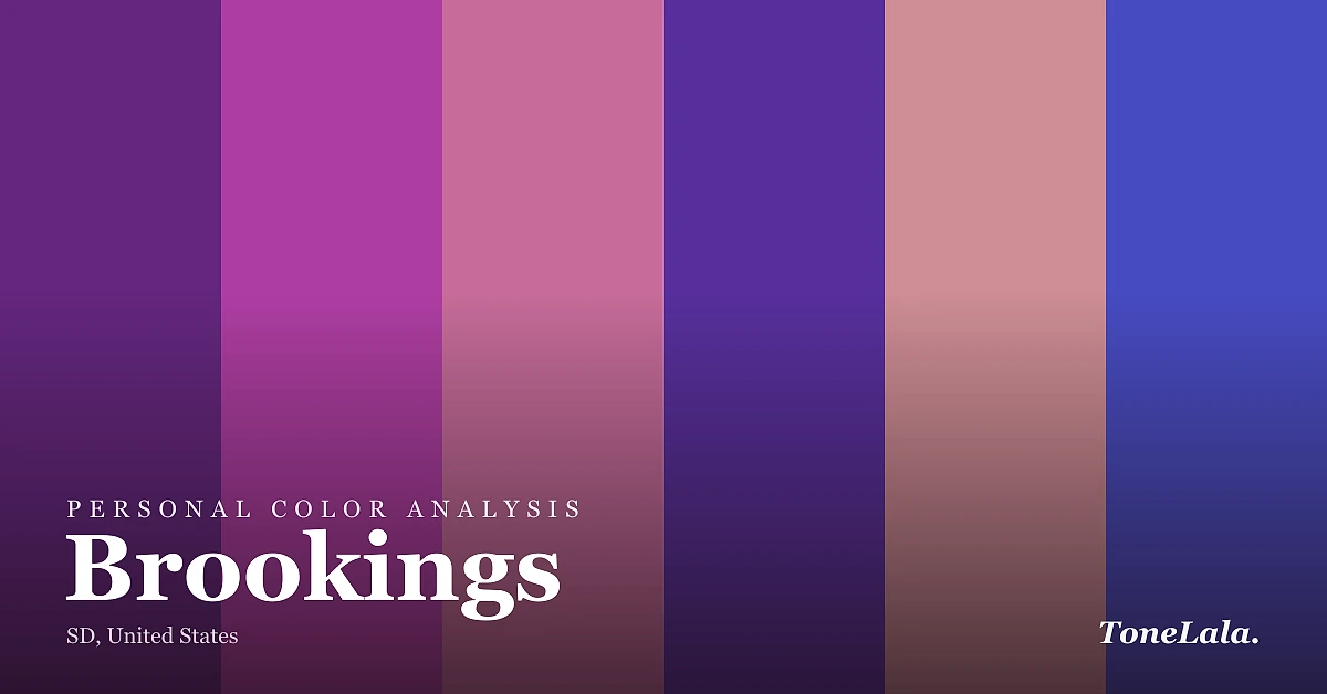 Personal color analysis in Brookings — the Brookings color palette by ToneLala