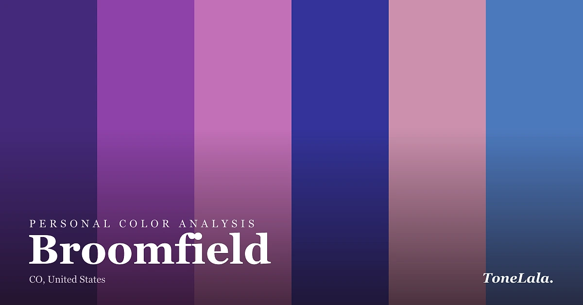 Personal color analysis in Broomfield — the Broomfield color palette by ToneLala