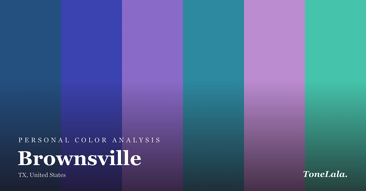 Personal color analysis in Brownsville — the Brownsville color palette by ToneLala