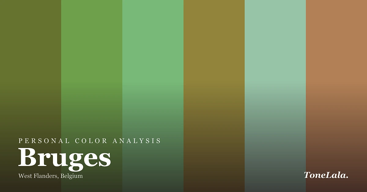 Personal color analysis in Bruges — the Bruges color palette by ToneLala