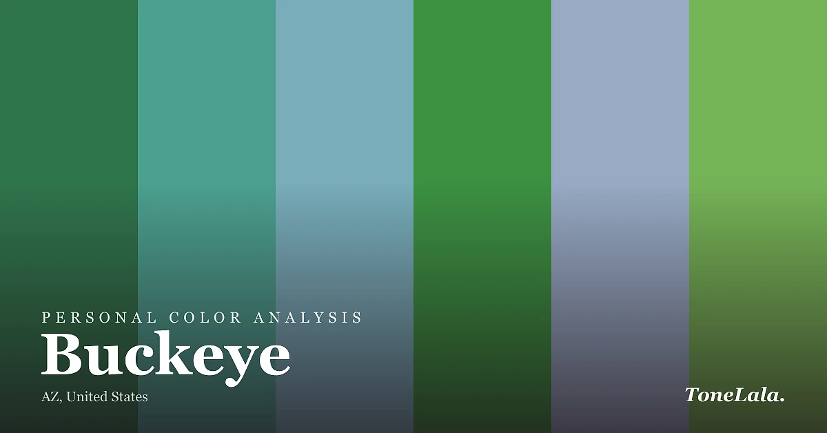Personal color analysis in Buckeye — the Buckeye color palette by ToneLala
