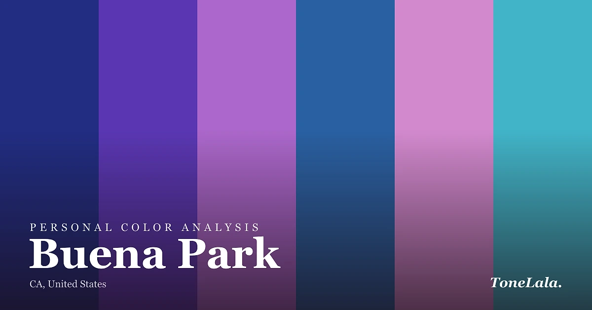 Personal color analysis in Buena Park — the Buena Park color palette by ToneLala
