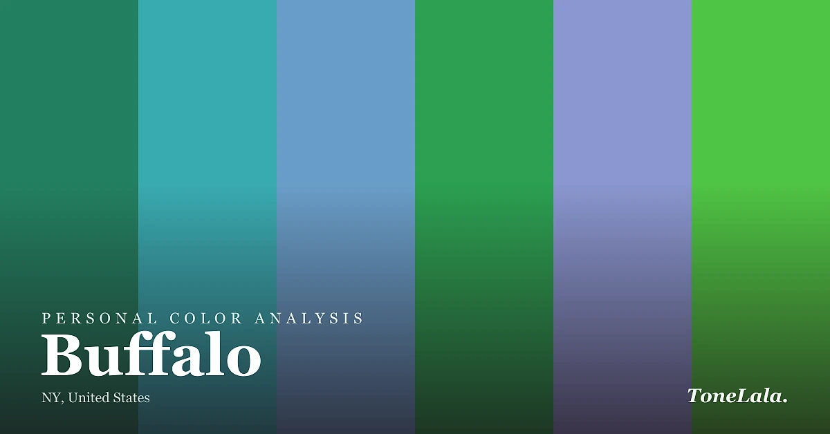 Personal color analysis in Buffalo — the Buffalo color palette by ToneLala