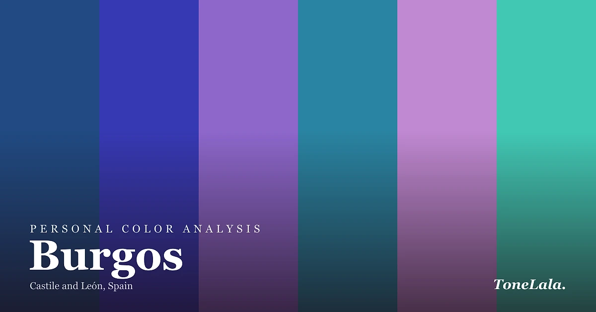 Personal color analysis in Burgos — the Burgos color palette by ToneLala