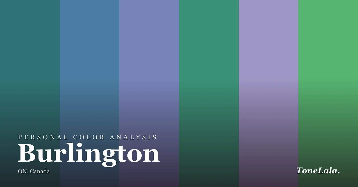 Personal color analysis in Burlington — the Burlington color palette by ToneLala