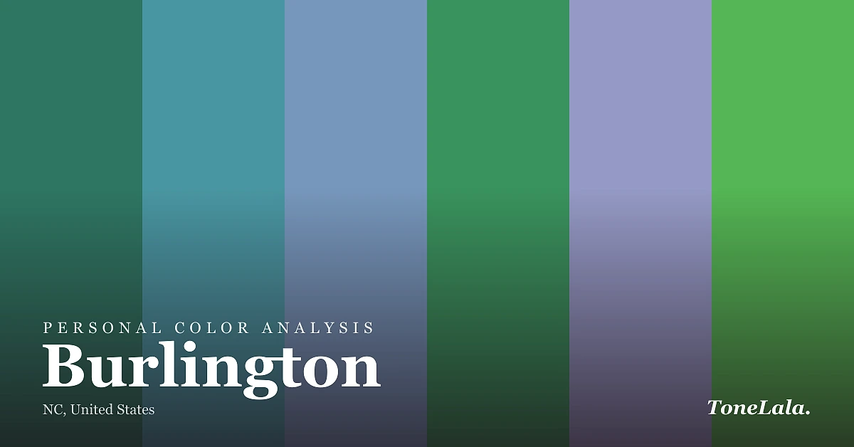 Personal color analysis in Burlington — the Burlington color palette by ToneLala