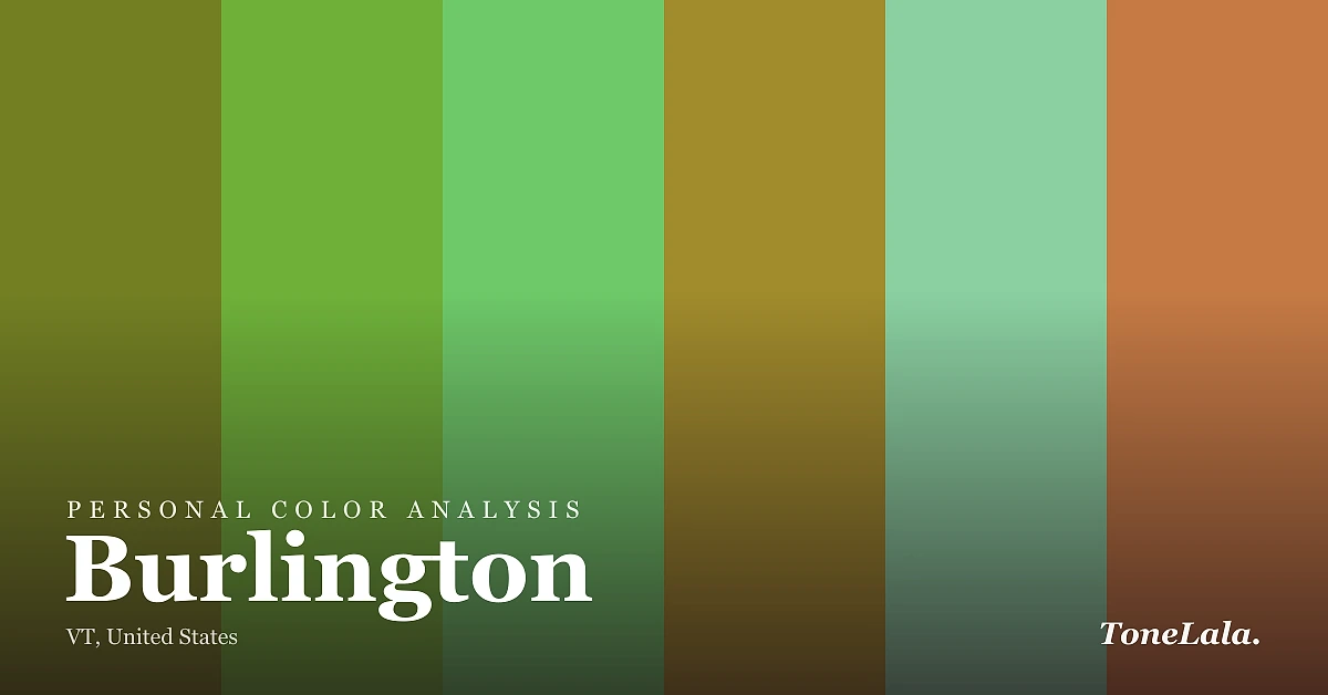 Personal color analysis in Burlington — the Burlington color palette by ToneLala