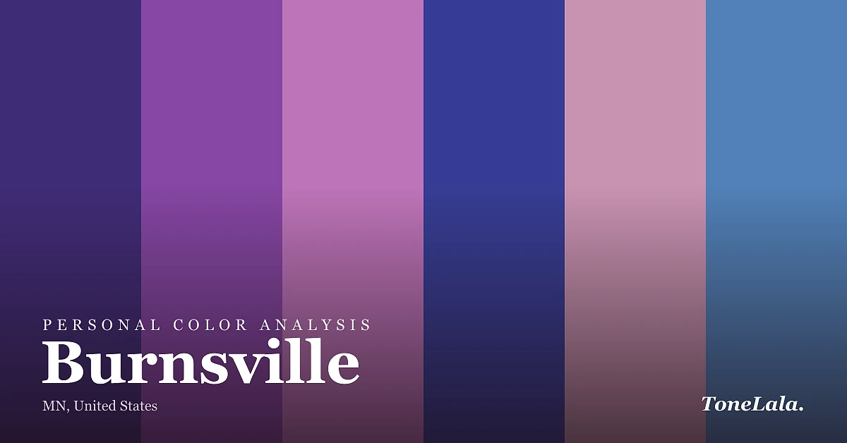 Personal color analysis in Burnsville — the Burnsville color palette by ToneLala