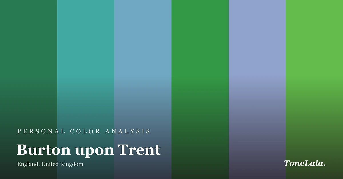 Personal color analysis in Burton upon Trent, the Burton upon Trent color palette by ToneLala