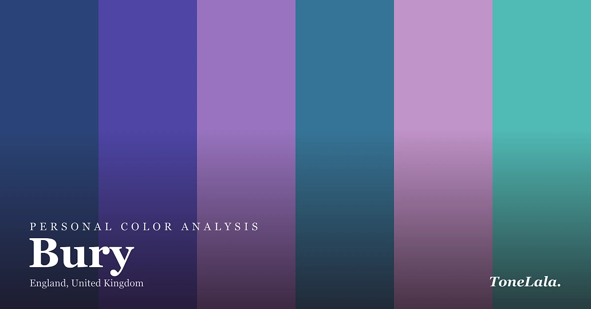 Personal color analysis in Bury — the Bury color palette by ToneLala
