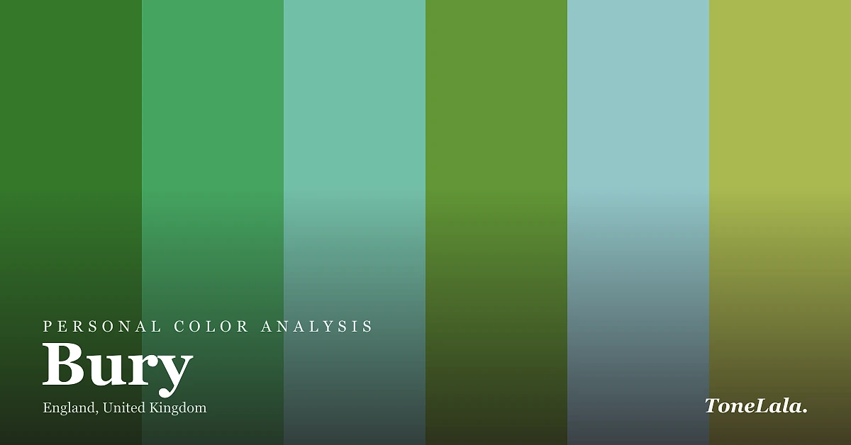 Personal color analysis in Bury — the Bury color palette by ToneLala