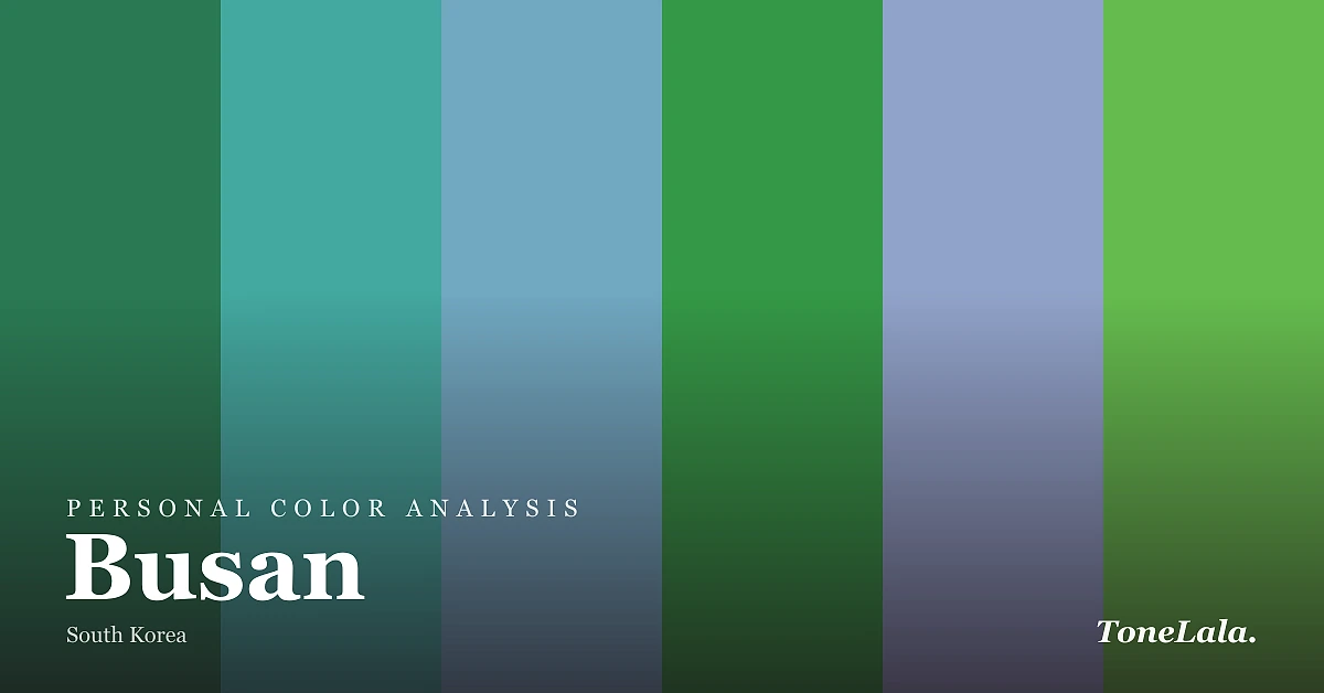 Personal color analysis in Busan — the Busan color palette by ToneLala