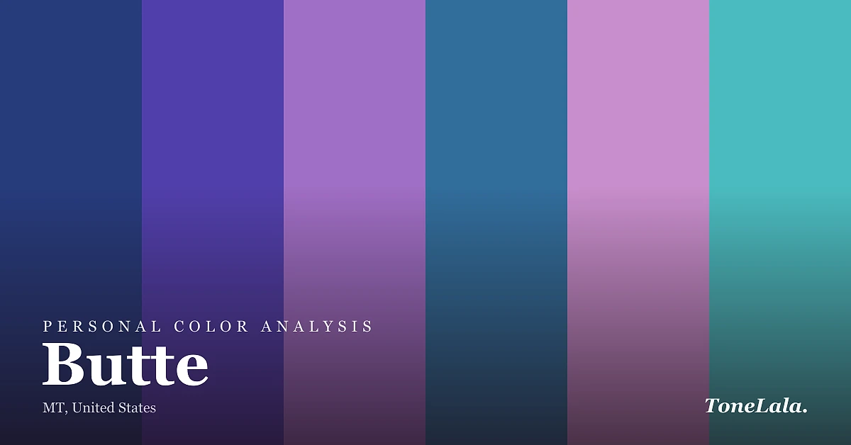 Personal color analysis in Butte — the Butte color palette by ToneLala