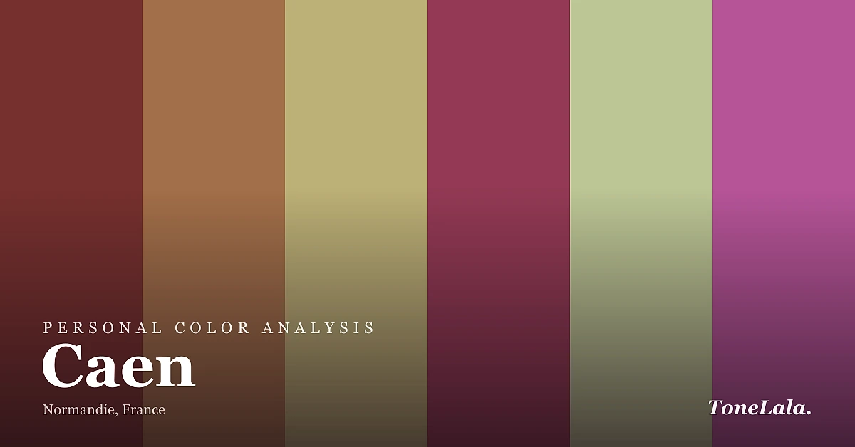 Personal color analysis in Caen — the Caen color palette by ToneLala
