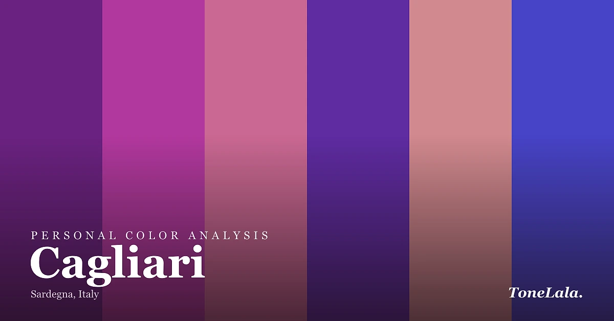 Personal color analysis in Cagliari — the Cagliari color palette by ToneLala
