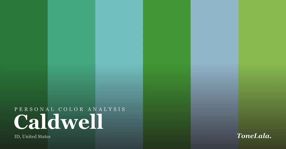 Personal color analysis in Caldwell — the Caldwell color palette by ToneLala