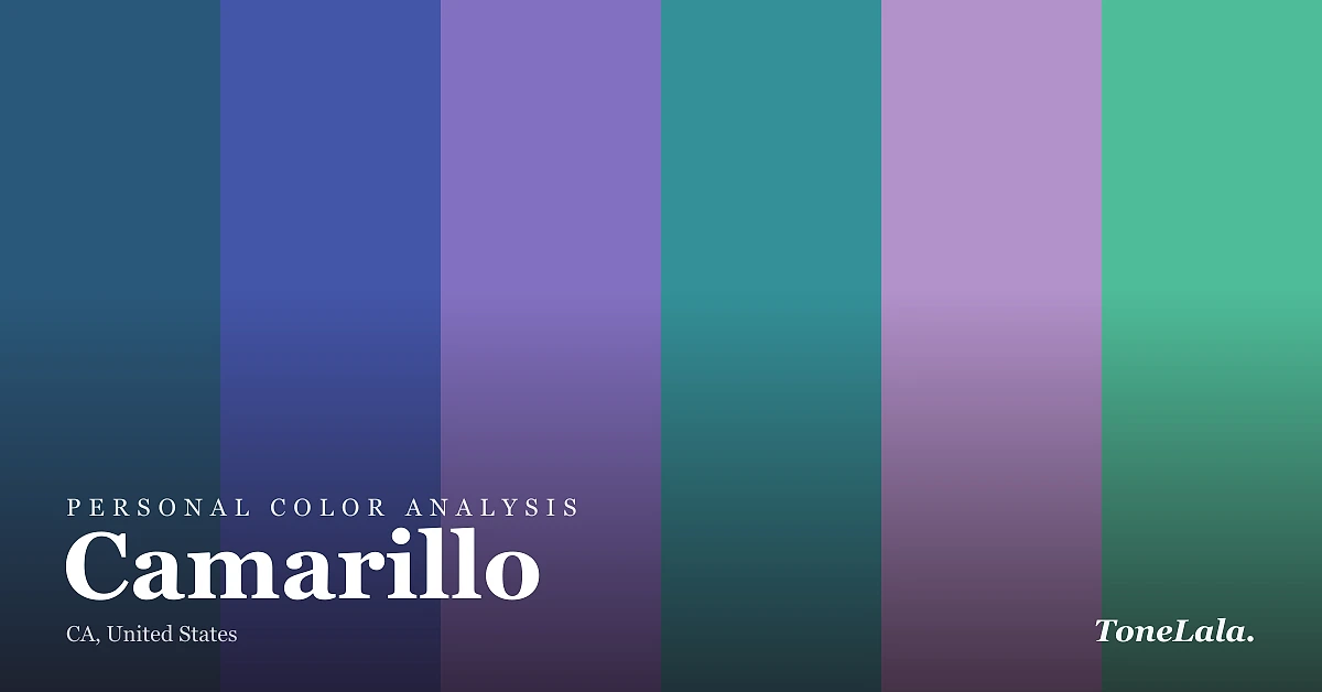 Personal color analysis in Camarillo — the Camarillo color palette by ToneLala