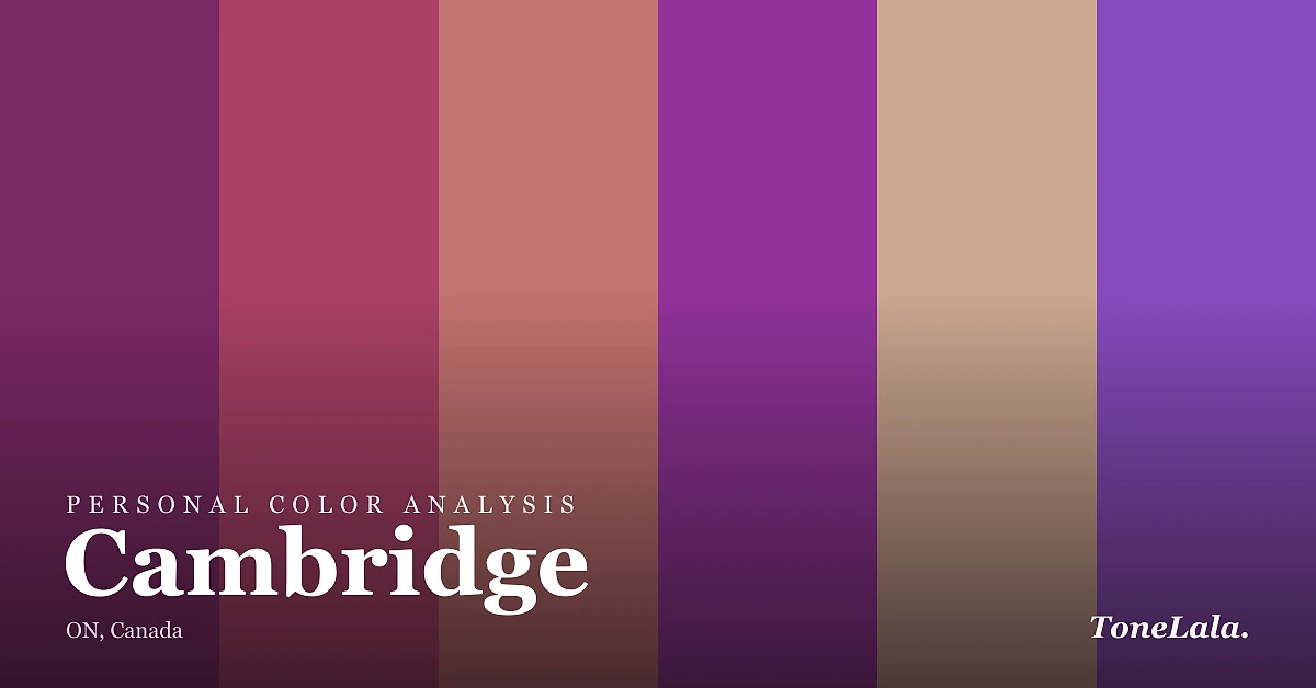 Personal color analysis in Cambridge — the Cambridge color palette by ToneLala