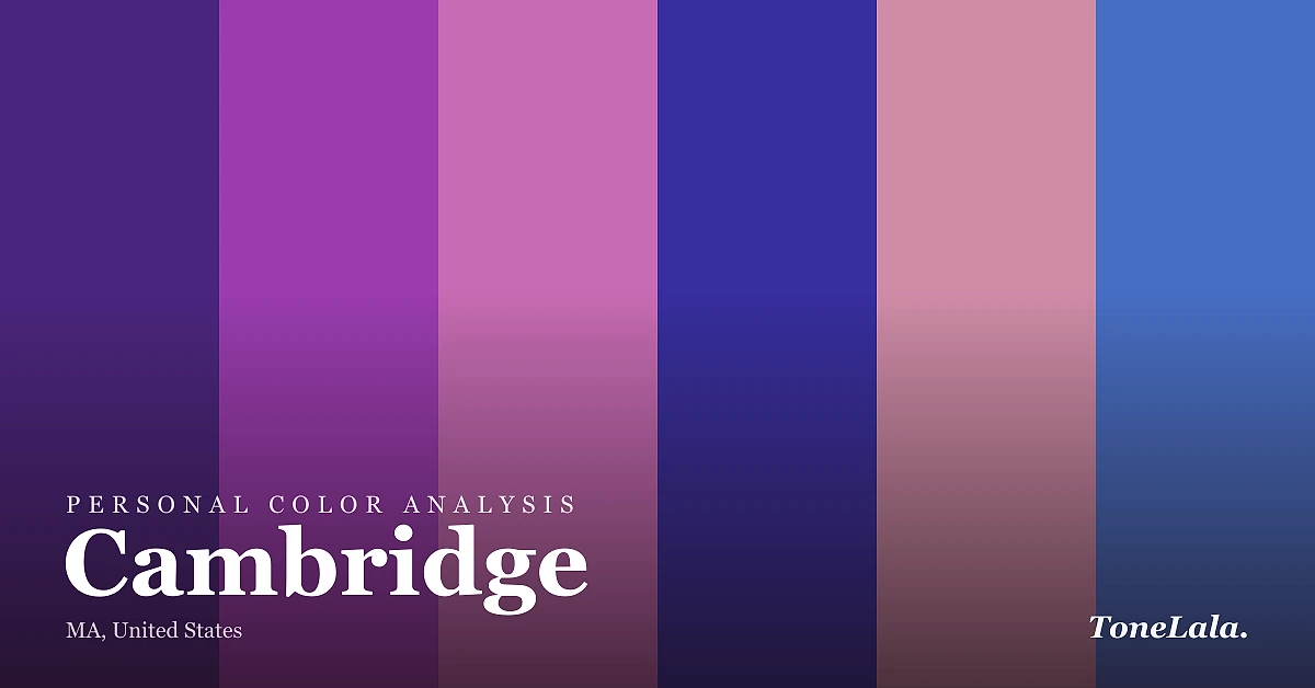 Personal color analysis in Cambridge — the Cambridge color palette by ToneLala
