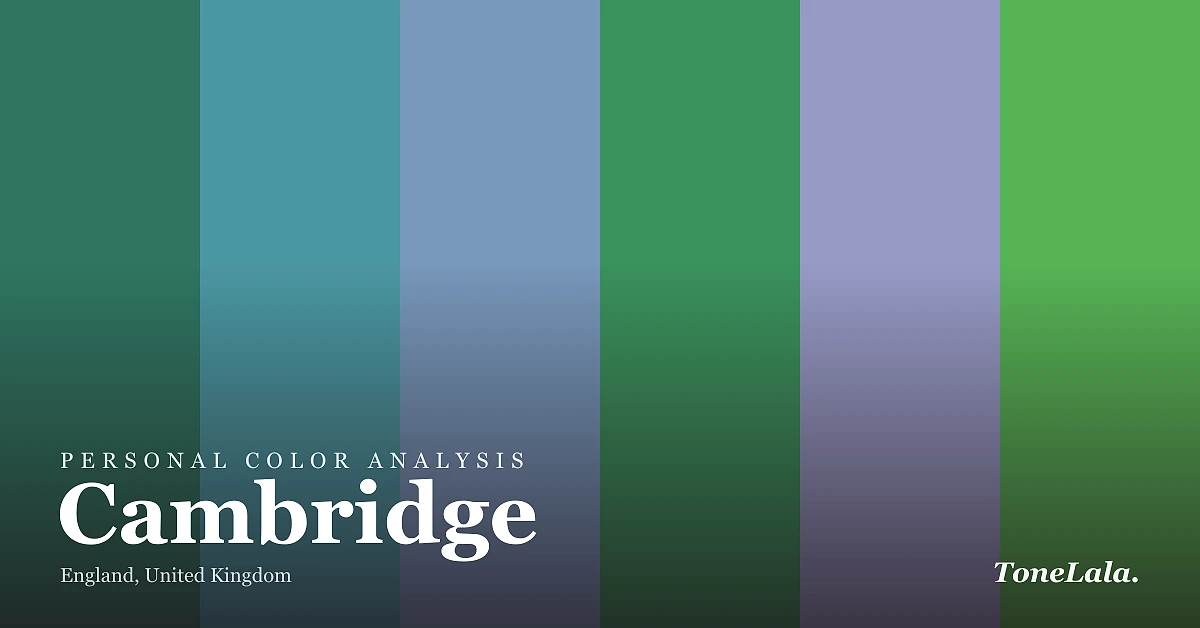 Personal color analysis in Cambridge — the Cambridge color palette by ToneLala