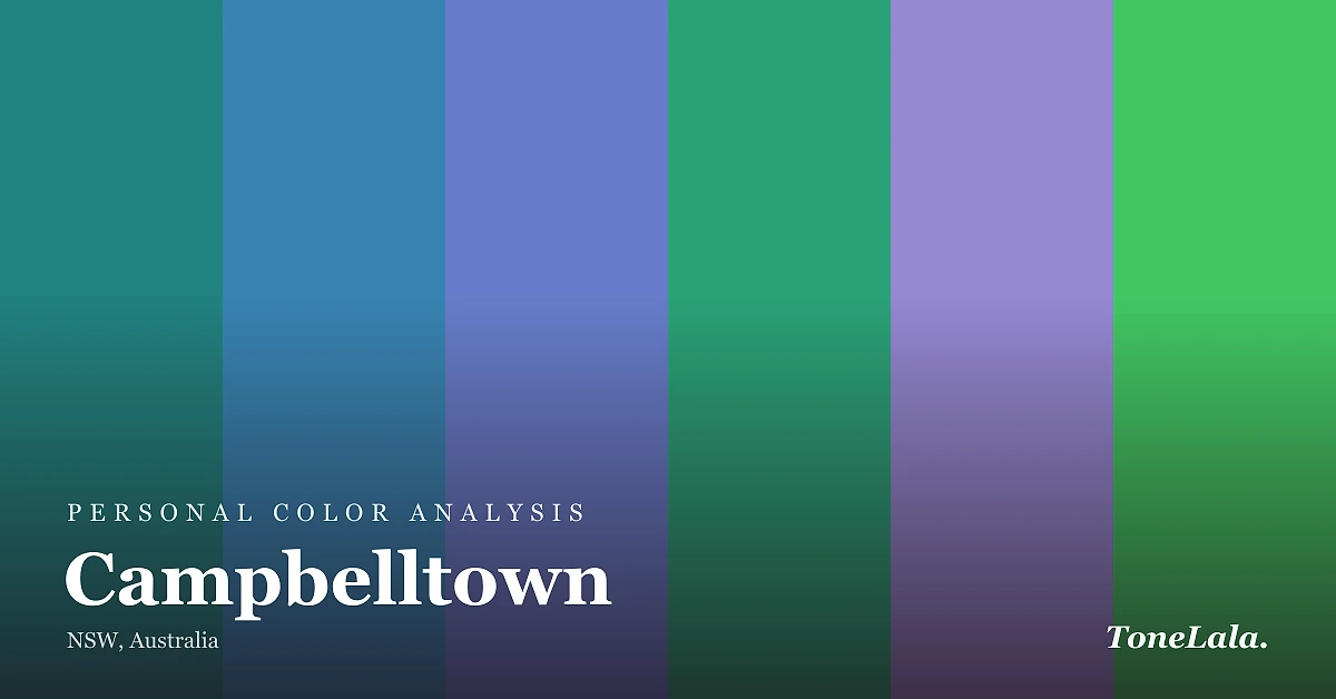 Personal color analysis in Campbelltown — the Campbelltown color palette by ToneLala