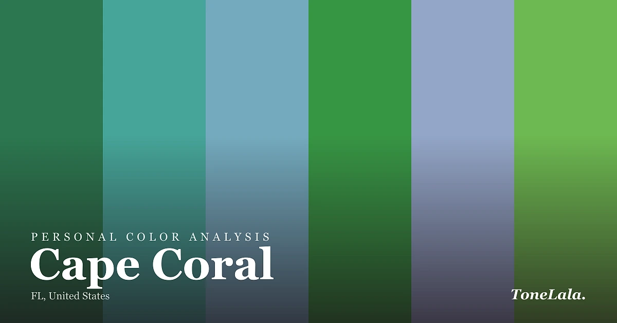 Personal color analysis in Cape Coral — the Cape Coral color palette by ToneLala