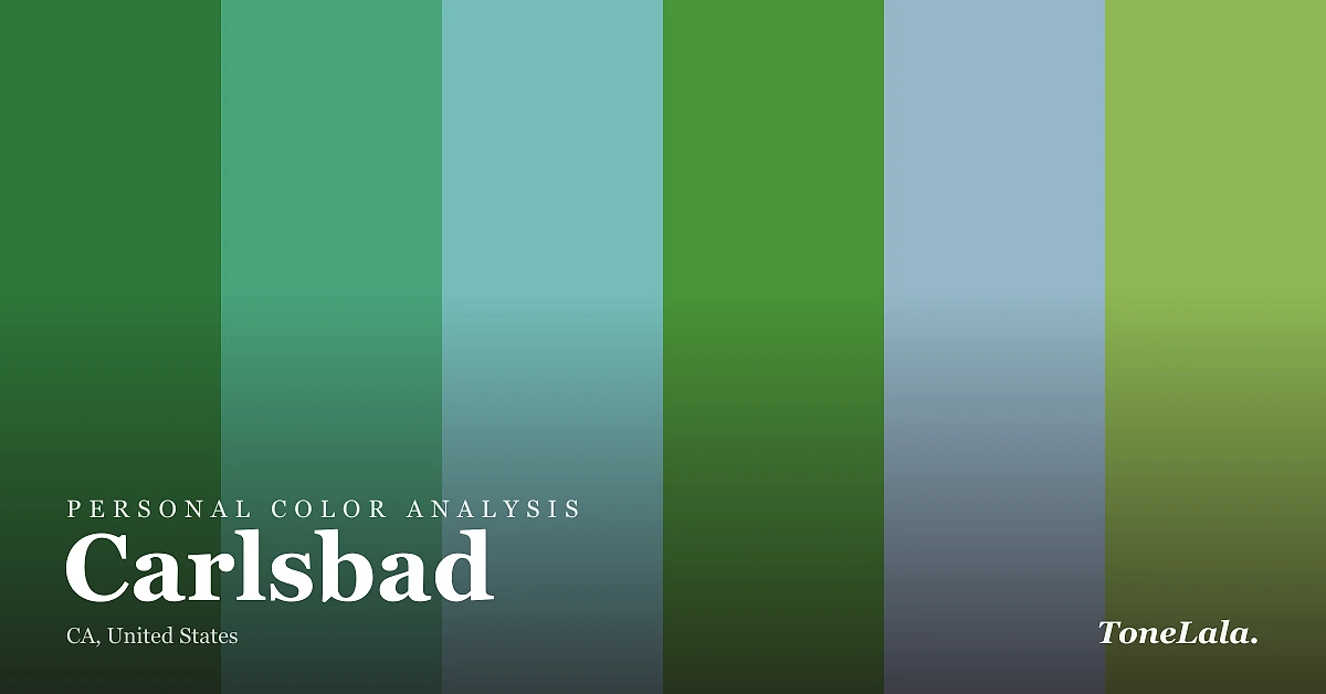 Personal color analysis in Carlsbad — the Carlsbad color palette by ToneLala