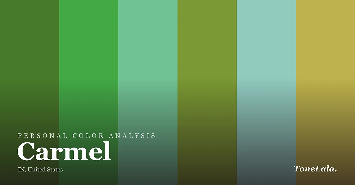 Personal color analysis in Carmel — the Carmel color palette by ToneLala