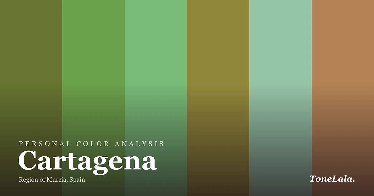 Personal color analysis in Cartagena — the Cartagena color palette by ToneLala