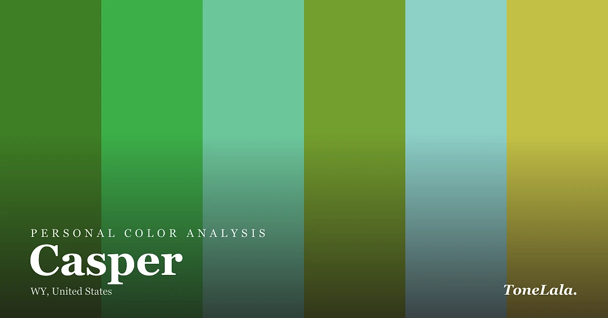 Personal color analysis in Casper — the Casper color palette by ToneLala
