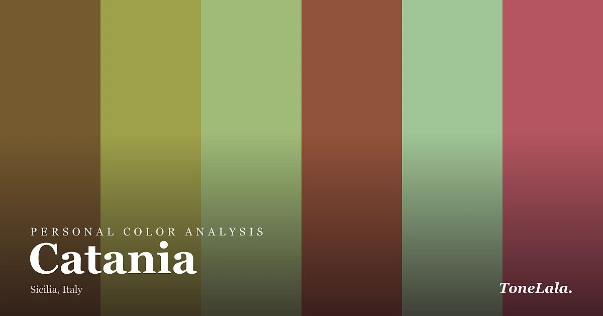 Personal color analysis in Catania — the Catania color palette by ToneLala