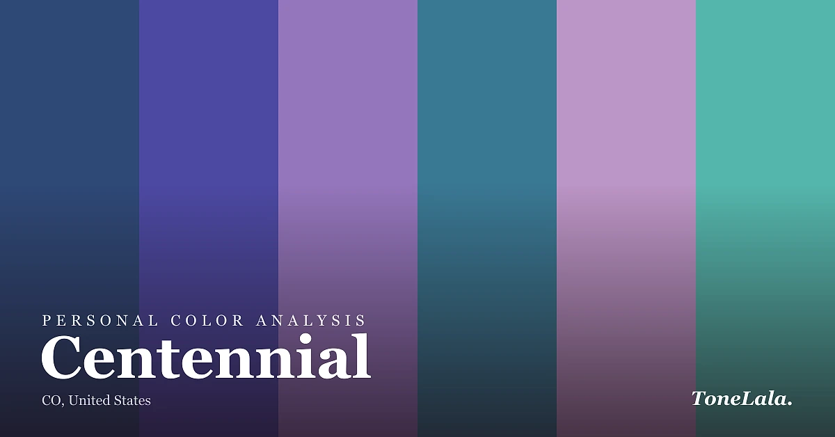 Personal color analysis in Centennial — the Centennial color palette by ToneLala