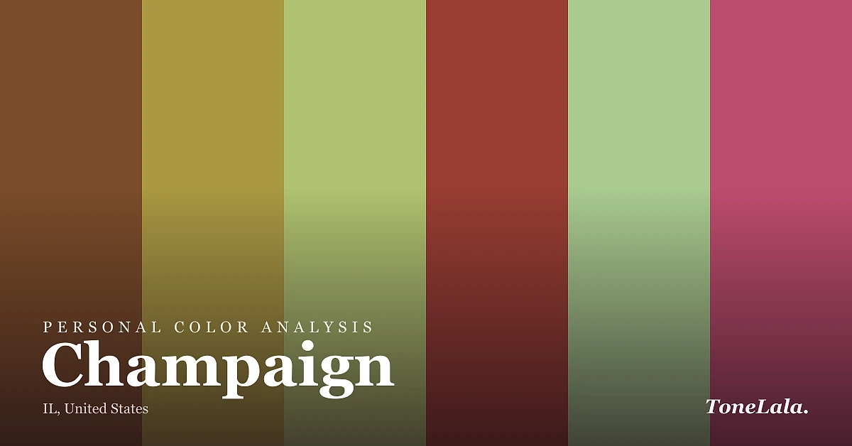 Personal color analysis in Champaign — the Champaign color palette by ToneLala