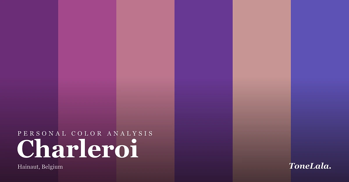 Personal color analysis in Charleroi — the Charleroi color palette by ToneLala