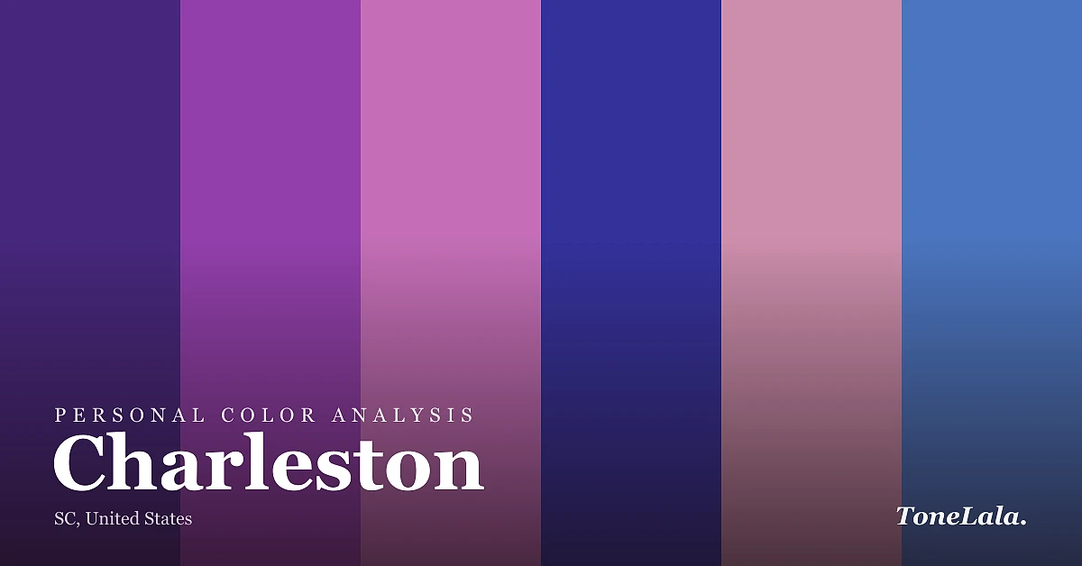 Personal color analysis in Charleston — the Charleston color palette by ToneLala