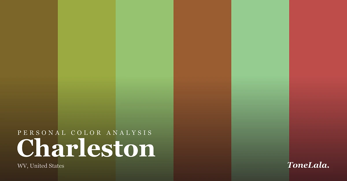 Personal color analysis in Charleston — the Charleston color palette by ToneLala