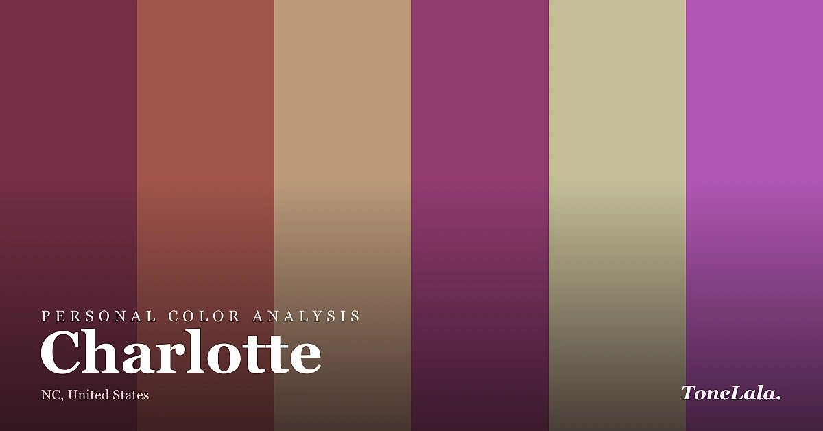 Personal color analysis in Charlotte — the Charlotte color palette by ToneLala