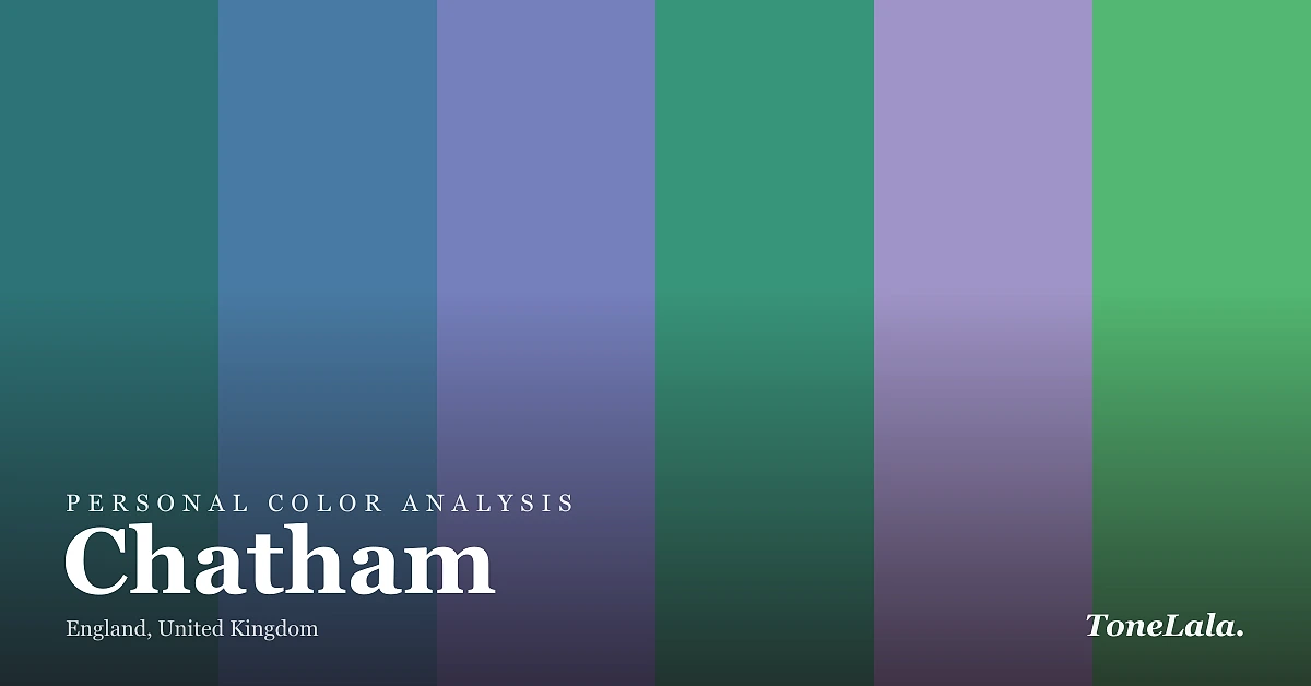 Personal color analysis in Chatham, the Chatham color palette by ToneLala
