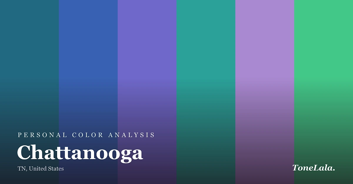 Personal color analysis in Chattanooga — the Chattanooga color palette by ToneLala