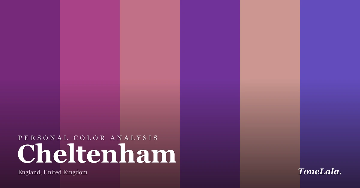 Personal color analysis in Cheltenham — the Cheltenham color palette by ToneLala