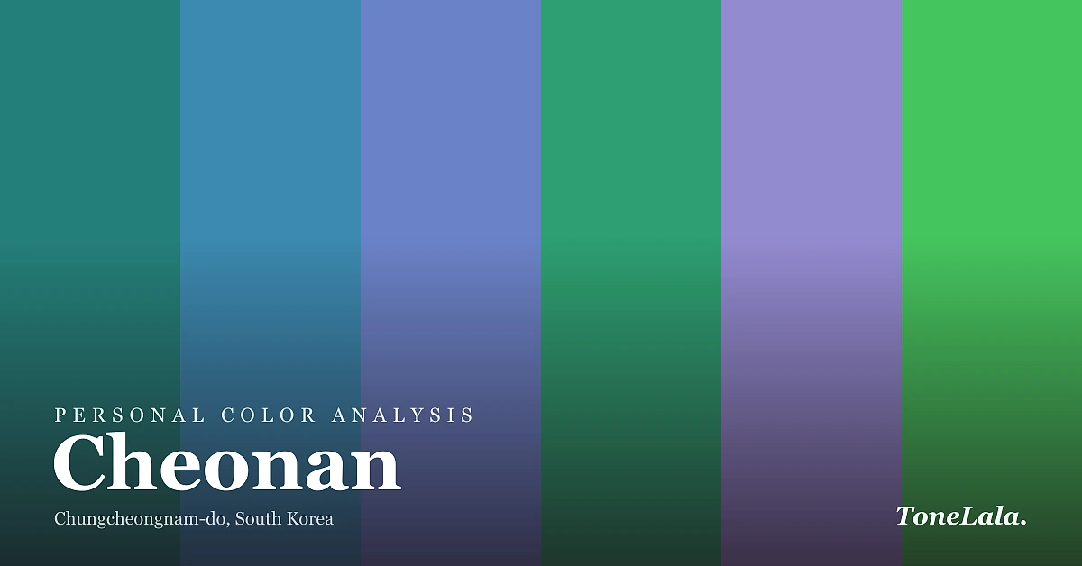 Personal color analysis in Cheonan — the Cheonan color palette by ToneLala