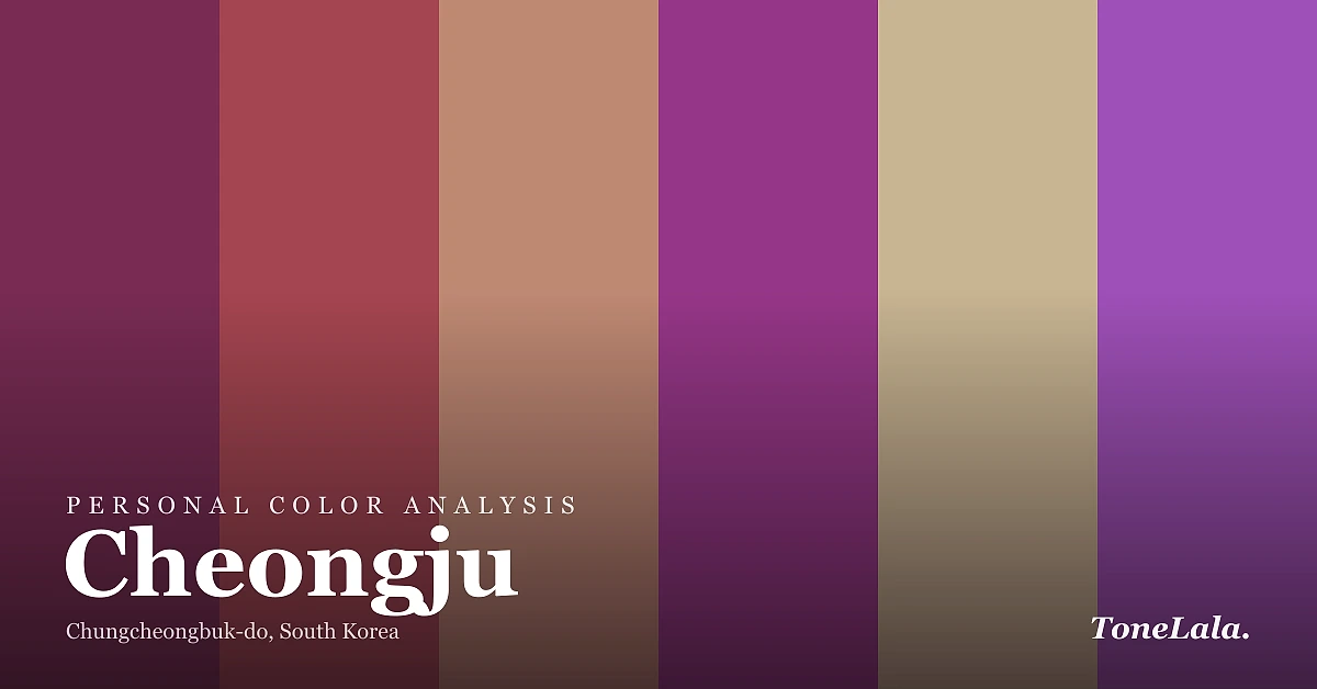Personal color analysis in Cheongju — the Cheongju color palette by ToneLala