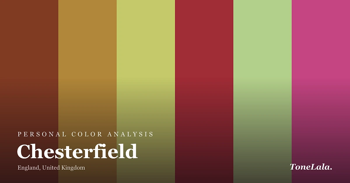 Personal color analysis in Chesterfield — the Chesterfield color palette by ToneLala