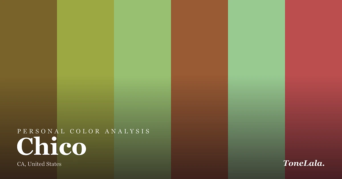 Personal color analysis in Chico — the Chico color palette by ToneLala