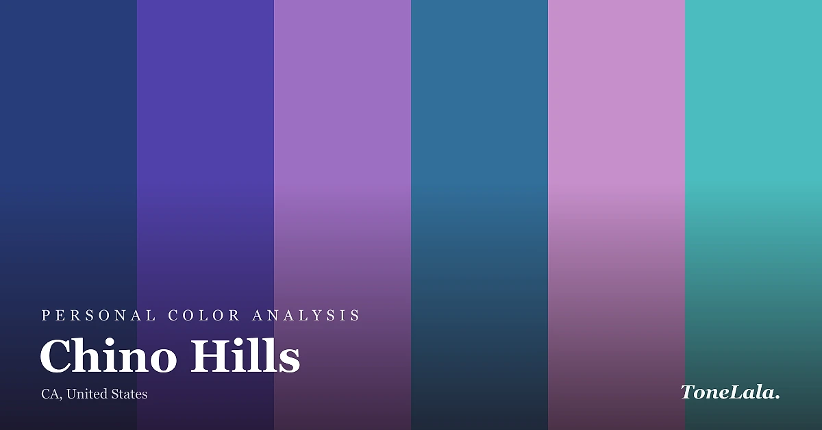 Personal color analysis in Chino Hills — the Chino Hills color palette by ToneLala