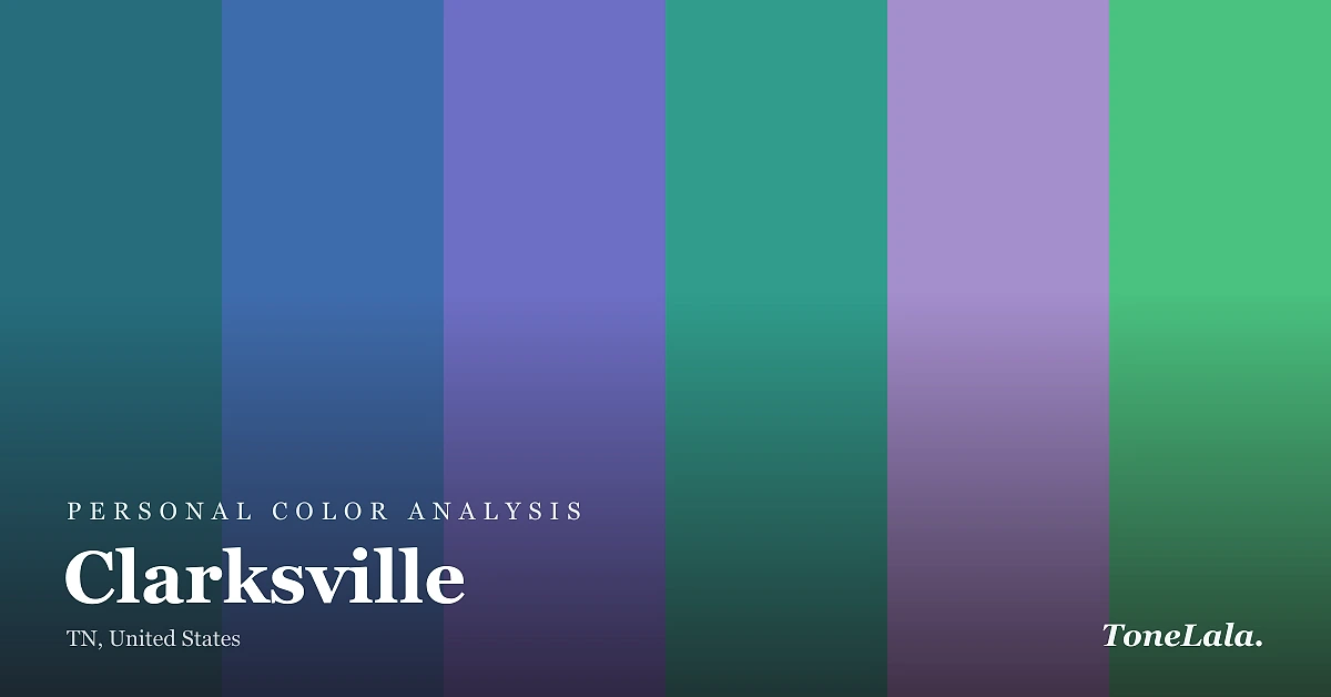 Personal color analysis in Clarksville — the Clarksville color palette by ToneLala