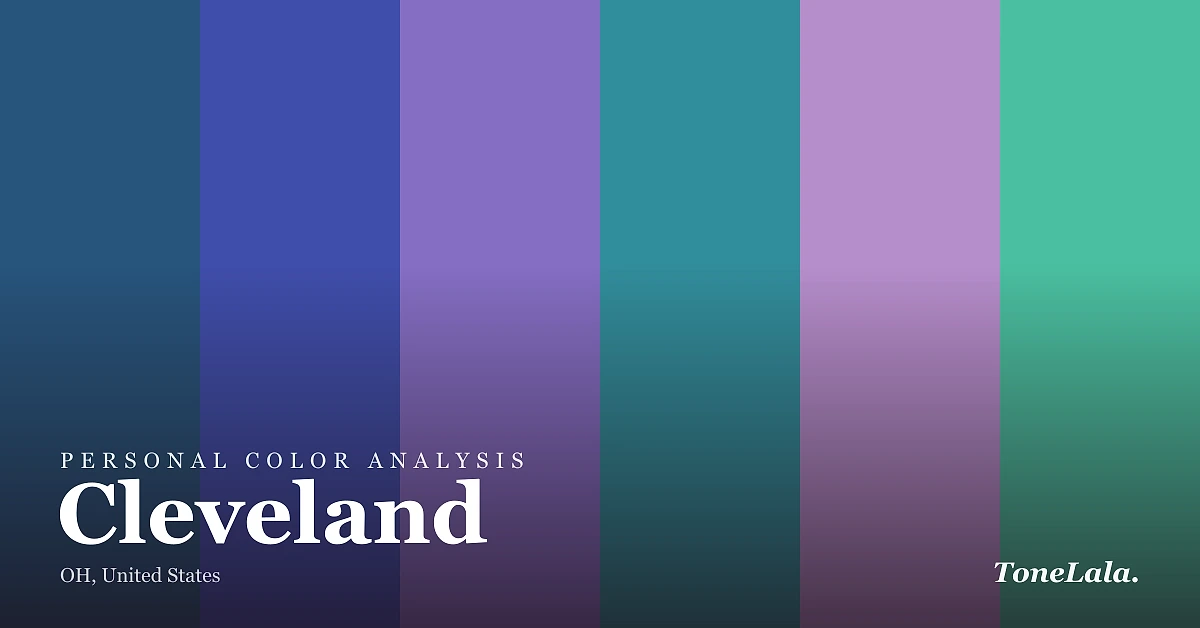 Personal color analysis in Cleveland — the Cleveland color palette by ToneLala