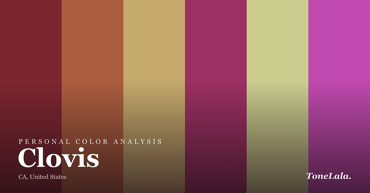 Personal color analysis in Clovis — the Clovis color palette by ToneLala
