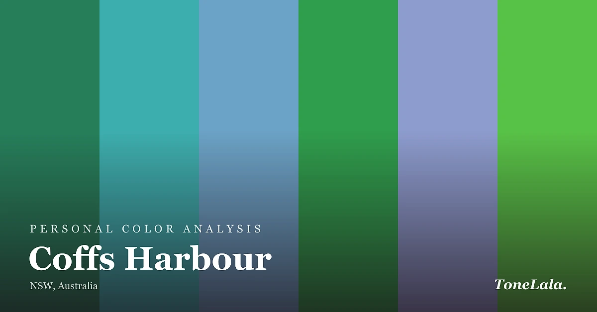 Personal color analysis in Coffs Harbour — the Coffs Harbour color palette by ToneLala