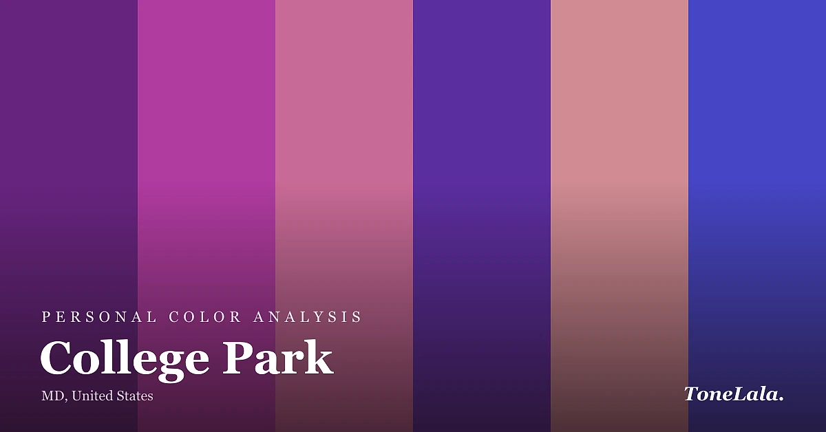 Personal color analysis in College Park — the College Park color palette by ToneLala